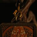 Handcrafted Wrathful Deity Thangka Pendant Necklace – Traditional Tibetan Buddhist Art Amulet, Ideal for Collection & Display - Image 3