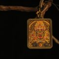 Handcrafted Thangka Painting Pendant Necklace
