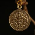 Handcrafted Circular Mantra Mandala Thangka Pendant Necklace – Traditional Tibetan Buddhist Sacred Symbol Art, Ideal for Collection & Decoration - Image 4