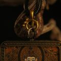 Handcrafted Crowned Deity Thangka Pendant Necklace – Traditional Tibetan Buddhist Art Piece, Ideal for Collection & Decoration - Image 3