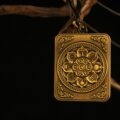 Handcrafted Dragon-Framed Deity Thangka Pendant Necklace – Traditional Tibetan Buddhist Art Piece, Ideal for Collection & Decoration - Image 3