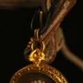 Handcrafted Lotus Symbol Thangka Pendant Necklace – Traditional Tibetan Buddhist Symbolic Art, Ideal for Collection & Decoration - Image 3