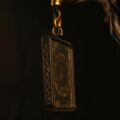 Handcrafted Square Mantra Mandala Thangka Pendant Necklace