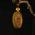 Handcrafted Thangka Pendant Inspired by Yamantaka – Wrathful Guardian Iconography - Image 2
