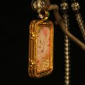 The Enchanting Kitsune: Sleeping Fox Spirit Locket | Hand-Painted Crystal & Gold Love Talisman - Image 5