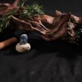 "Wise Potato": Natural Lapis Lazuli/Sodalite Crystal Potato | Desktop Ornament to Enhance Intuition and Concentration (Study Companion/Calming/Intuition/Throat Chakra) - Image 3
