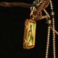 The "Lucky Dancer": Festive Fox Spirit Thangka Locket | Happiness & Good Fortune (Japanese Style) - Image 4