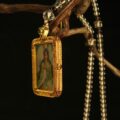 The "Lucky Dancer": Festive Fox Spirit Thangka Locket | Happiness & Good Fortune (Japanese Style) - Image 5