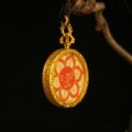 The "Mantra Bloom": Lotus Mandala Necklace | Sacred Sound & Geometry (Round) - Image 4
