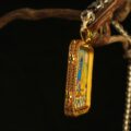 The "Supreme Healer": Medicine Buddha Thangka Locket | Health & Wellness Amulet (Lapis Lazuli Blue) - Image 4
