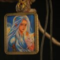 Moonlit Fox Companion Pendant – Contemporary Fantasy Art - Image 2