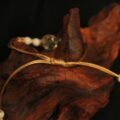 The "Forest Spirit": White Jade & Green Botanical Dainty Bracelet | Mental Clarity & Inner Peace (Hand-Woven) - Image 4