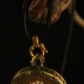 The "Sacred Center": Red Lotus Mandala Necklace | Focus & Wholeness (Round Amulet) - Image 3