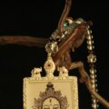 The "Eternal Life": Amitayus Etched Locket | Longevity & Health (Antique Silver Style) - Image 3