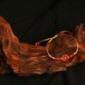 The "Spark of Ambition": Red Agate & Fire Flower Dainty Bracelet | Career Success & Vitality (Hand-Woven)